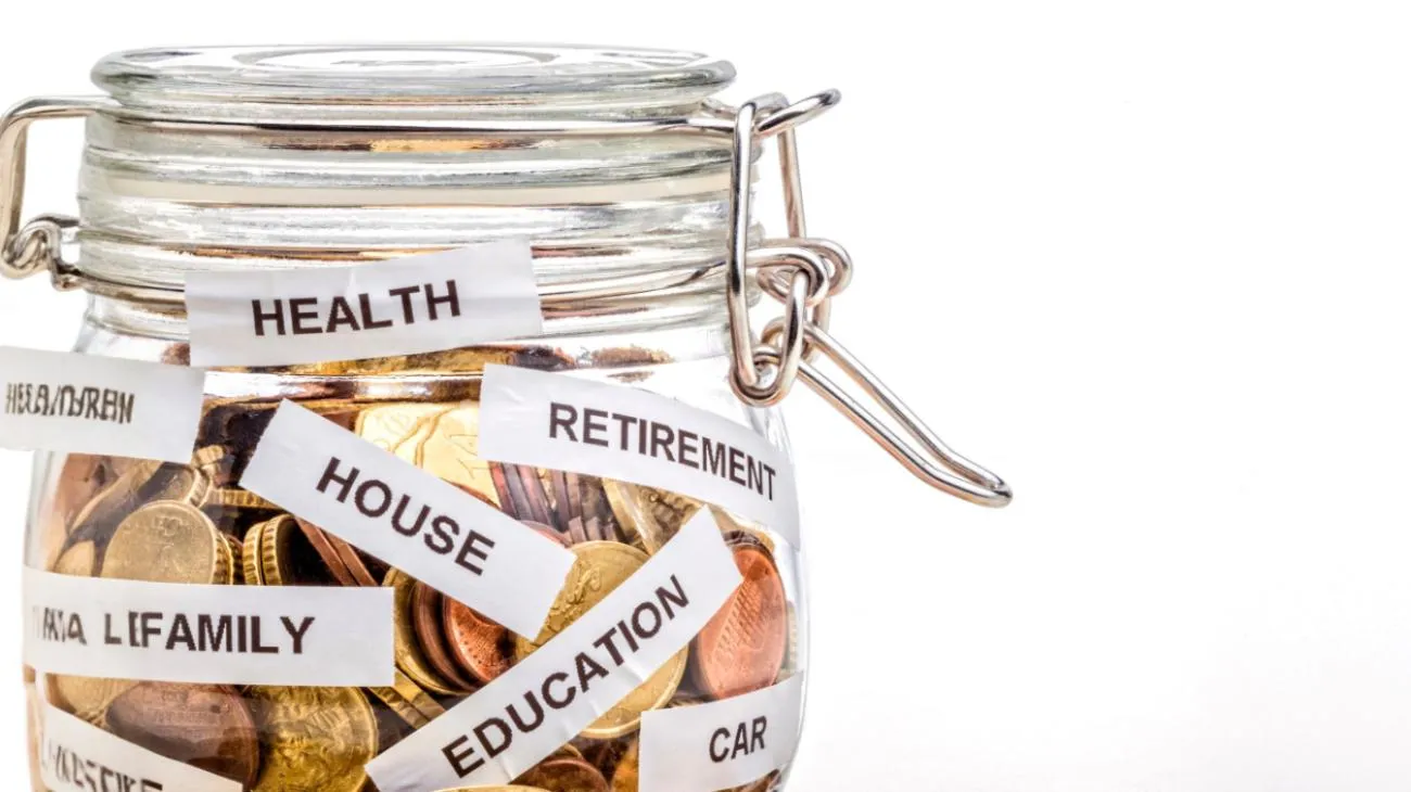 Savings jar for retirement and education