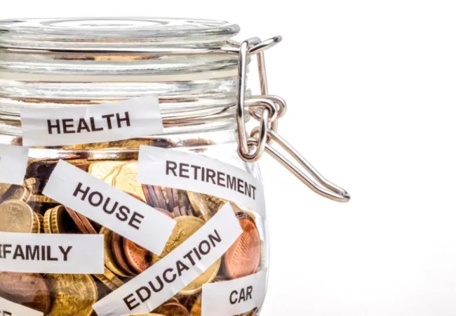 Savings jar for retirement and education